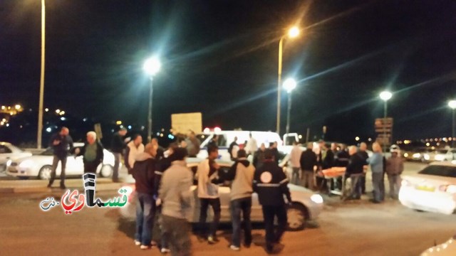 باقة الغربية : ثلاث إصابات جراء حادث طرق على الشارع الرئيسي بين باقة وجت
